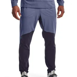 Under Armour Gray Regular Fit Colour Block Sports Joggers-image-43