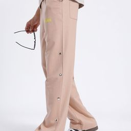 glitchez Men Mid-Rise Relaxed Fit Track Pants with Studded Detail-image-43