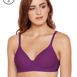 Bodycare Women Pack of 3 Purple Solid Push-Up Bra 6566WI-picture-26