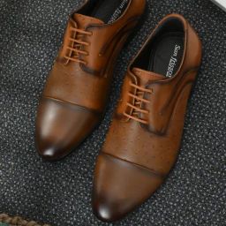 San Frissco Men's Tan Oxford Shoes-image-19