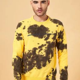 People by Pantaloons Mustard Cotton Regular Fit Printed Sweatshirt-picture-48