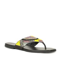 Marie Claire by Bata Women's Black Thong Sandals-image-33