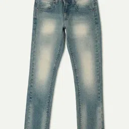 Pepe Jeans Kids Light Blue Solid Jeans-image-34