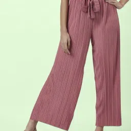 Honey by Pantaloons Pink Striped Pants-picture-34