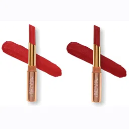 ME-ON Set of 2 Matte Vogue None-Transfer Lipsticks - Shade 07 & 14-28