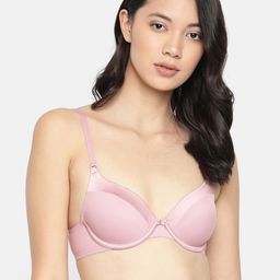 Amante Solid Padded Wired Satin Edge T-Shirt Bra - BRA10115-19