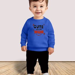 MITANSH Unisex Kids Printed Round Neck T-shirt With Joggers-image-82