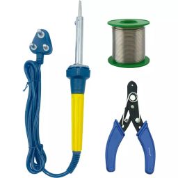 Fadman 3 In 1 Soldering Iron Equipment Tool Machine Combo Kit 60 W Corded Flat Copper, Iron & Nickle Tip-60