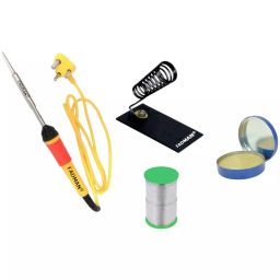 Fadman 4 In 1 Yellow Soldering Iron Kit 25 W Corded Flat Copper, Iron & Nickle Tip-18