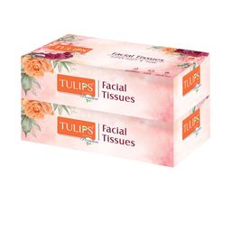 TULIPS Set Of 2 Premium Super Soft & Pure Facial Tissue Paper - 80 Pulls Each-15
