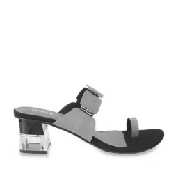 Mochi Women's Grey Toe Ring Sandals-image-66