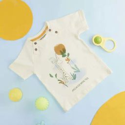 Pantaloons Baby Off-White Cotton Applique T-Shirt-image-77