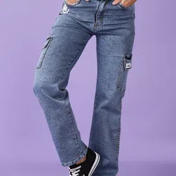 V-Mart Women Cotton Light Fade Mid-Rise Clean Look Jeans With belt loops-image-17