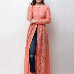 Cation Orange Lace Tunic-image-17