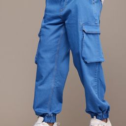 WROGN Men Oversized Cargo Styles Jogger-image-108