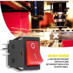 Techno Tronics 30 A 4-Pin Welding Machine Switch Black & Red, Power-007 image 2