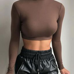 StyleCast x Revolte Women Solid High Neck Top-image-81