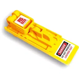 RS PRO Yellow 1-Lock ABS, Polycarbonate Fuse Lockout, 2215275-43
