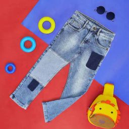 Pantaloons Junior Blue Cotton Washed Jeans-image-65