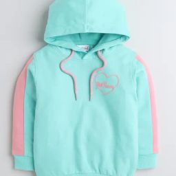 Bumzee Kids Mint Green Solid Full Sleeves Sweatshirt-picture-0