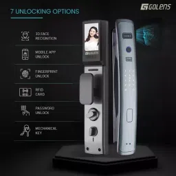 GOLENS Digital Door Lock with 3D Face ID Recognition Biometric, X58 image 2
