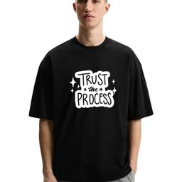 Fashnobic Men Typography Printed Round Neck Cotton Oversized T-shirt-image-40