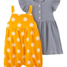Carter's 2-Pack Romper & Dress Set - Yellow-image-38