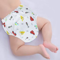Baby Moo Vehicle Reusable Cloth Training Diaper Panty - Multicolour-17