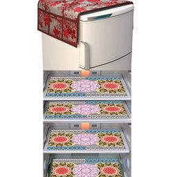 Dakshya Industries Fridge Top Cover and Fridge Mat Combo Set of 5-95