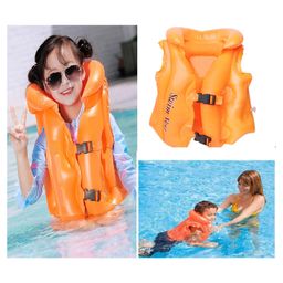 Sanjary Inflatable Swimming Jacket for kids ColorMay Vary-25