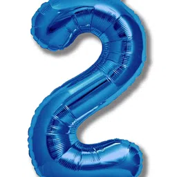 decor mantra Décor Mantra 32 Inch Number Foil Balloon 2 For birthday Decorations Items-Blue Color-Pack of 1-picture-14