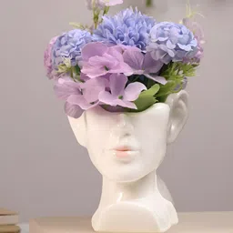 Art Street White & Purple Ceramic Artificial Plants-picture-18