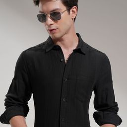 HIGHLANDER Men Comfort Slim Fit Opaque Casual Shirt-picture-21