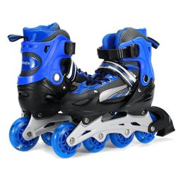 AKN TOYS Inline Rollarskates with Front LED Light wheel and Size Adustable Feature Black ( COLOR AND DESIGN MAY VARY) image 2