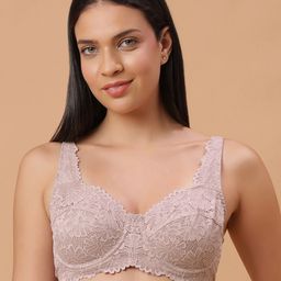 SOIE Women Lacy Non Padded Full-Coverage Bra with Flexi Underwire-51