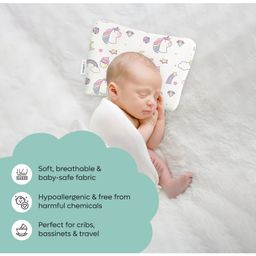 ADMIRAE Premium Head Shaping Memory Foam Baby Pillow, Unicorn Print image 3