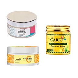 CARET ORGANIC Vitamin C Nourishing Cream & Vitamin C Radiance Cream & Aloevera Gel-27