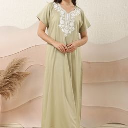 EASY MOM Embroidered Maxi Dress-picture-25