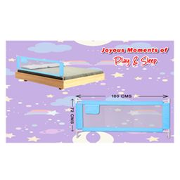 Kiddery Bed Rails Guard for Baby Safety with Adjustable Height & Single Side - Blue image 4