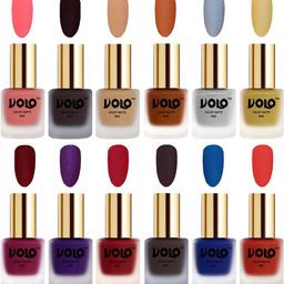 VOLO Set Of 12 Velvet Matte Nail Polish - 8 ml Each-image-77