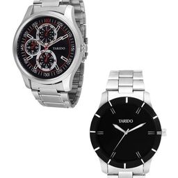 TARIDO Unisex Set of 2 Bracelet Style Straps Analogue Watch TR_102 RED+BEND-image-8