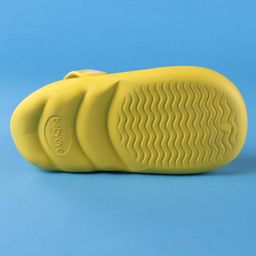 Babyoye Clogs with Backstrap Closure & Duck Applique - Yellow image 5