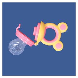 Joy Buzz Baby Food Feeder Nibbler & Rattle Teether Combo - Multicolor image 5