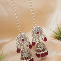 I Jewels Contemporary Jhumkas Earrings-44