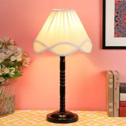 Tucasa NTU-26 E-27 Table Lamp with Metal base (Beige) image 4