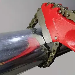 B K JAGAN & CO Spare Chain For Jaw Chain Pipe Wrench Carbon Steel ‎Fixed Square (6 Inch) image 4