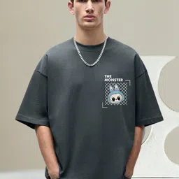 PRONK Men Oversized Graphic Printed T-shirt-picture-22