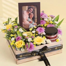 Sweet Floral Frame Hamper For Dad-image-76