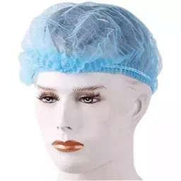 Generic 18 inch Poly Propylene Spun Bond Blue Surgical Bouffant Cap-image-55