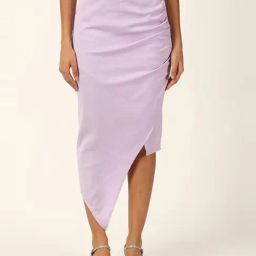 Forever 21 Solid Midi Skirt-image-7